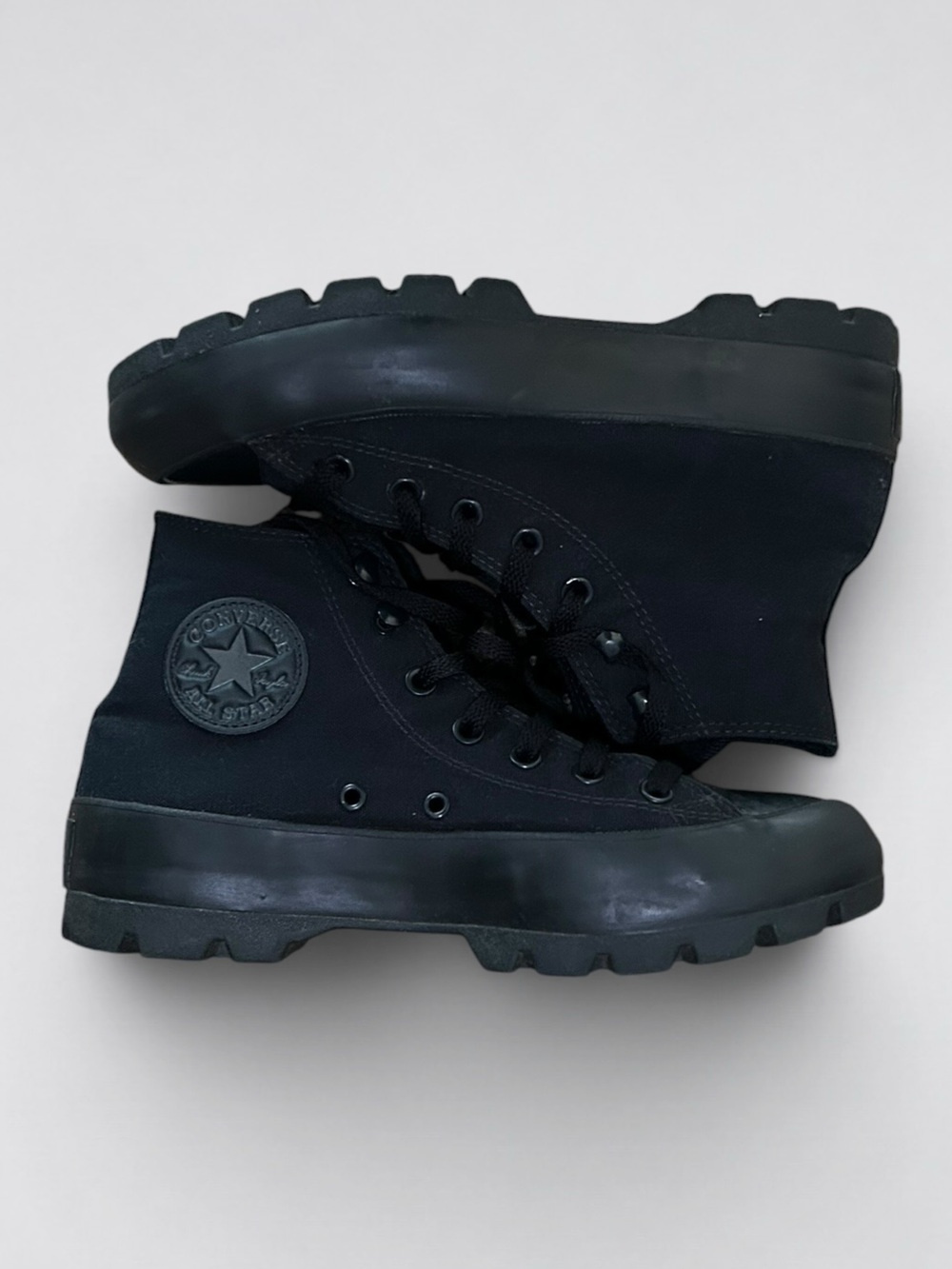 Converse Chuck Taylor All Star Lugged High Black Monochrome Women’s 8